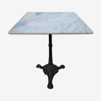 Bistro table on marble