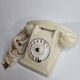 Vintage phone "PTT" in Bakelite, white, from the 60s