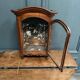 Small Louis XV mahogany display case with periwinkle legs