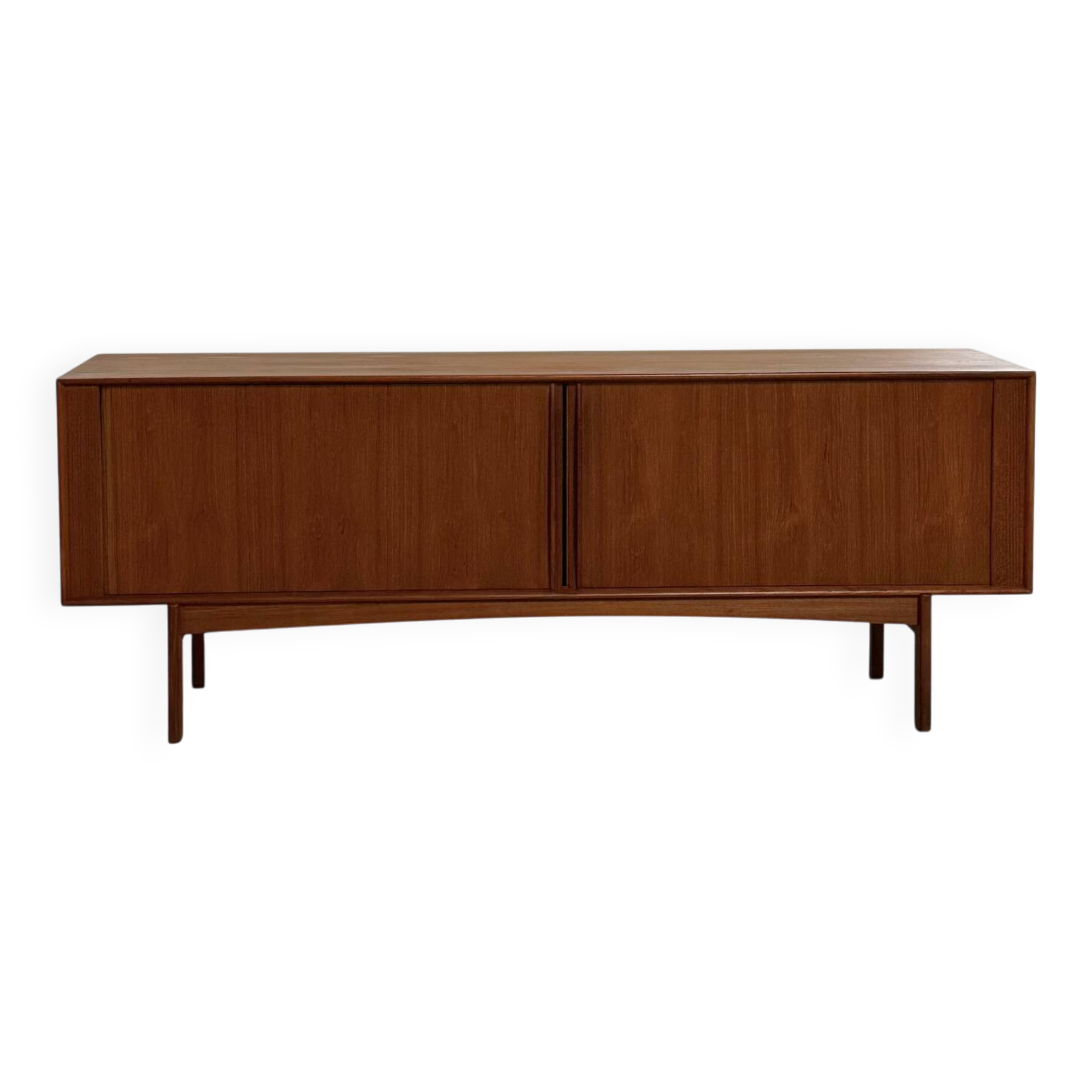 Danish teak tambour door Sideboard by Bernt Petersen 60s