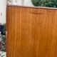 Commode en rotin et bois vintage