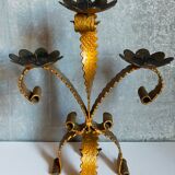 Chandelier wrought iron Art-popular with three arms old