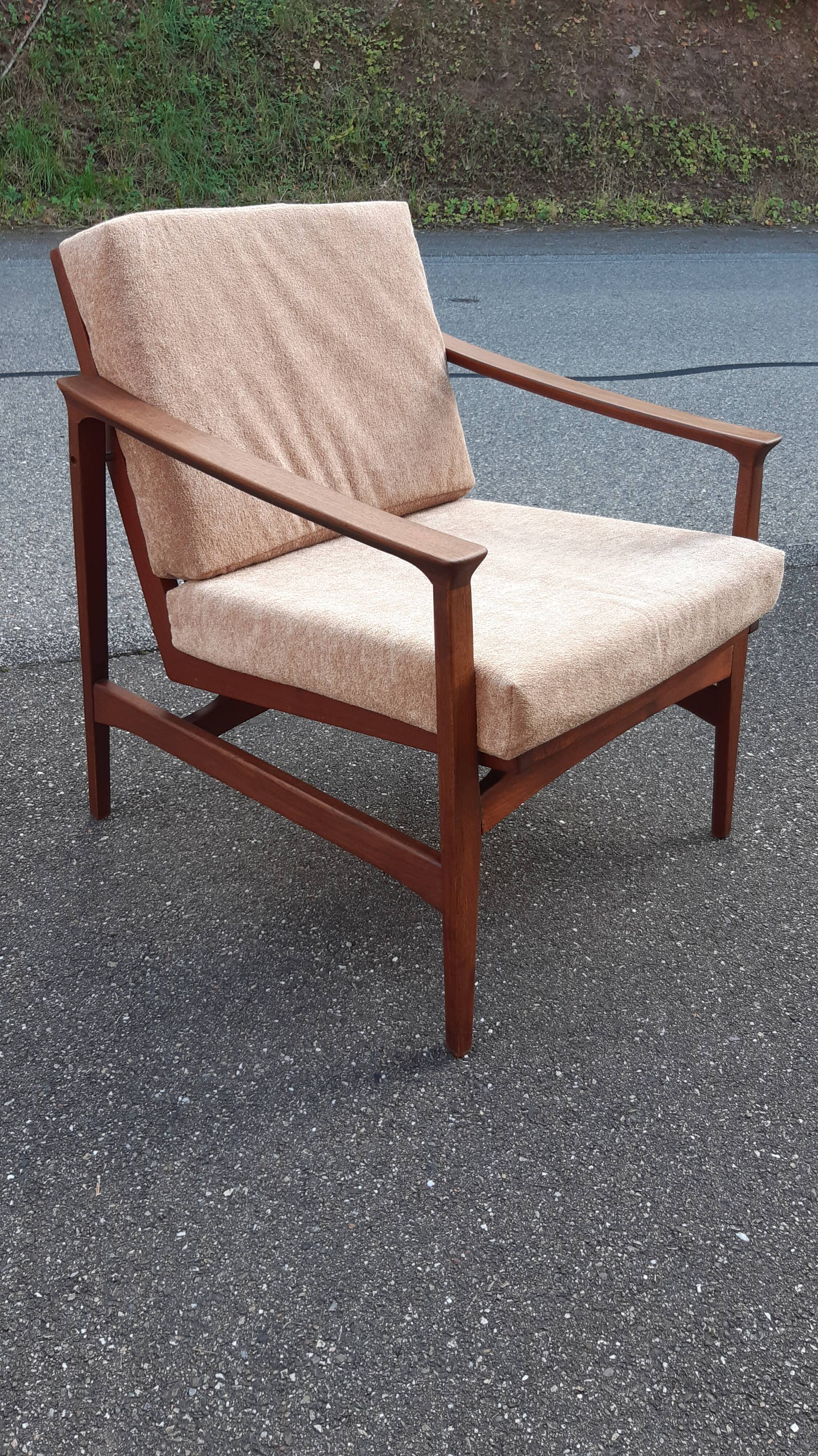 Scandinavian teak armchair 1960