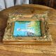 Painting on isorel, wooden frame