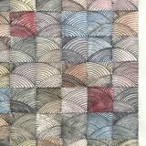 Contemporary school: mixed technique on paper, Untitled (shell), circa 2021