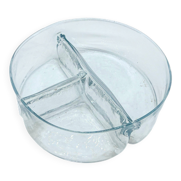 Vintage Italian "Membrane" Valet Tray in Clear Murano Glass by Toni Zuccheri