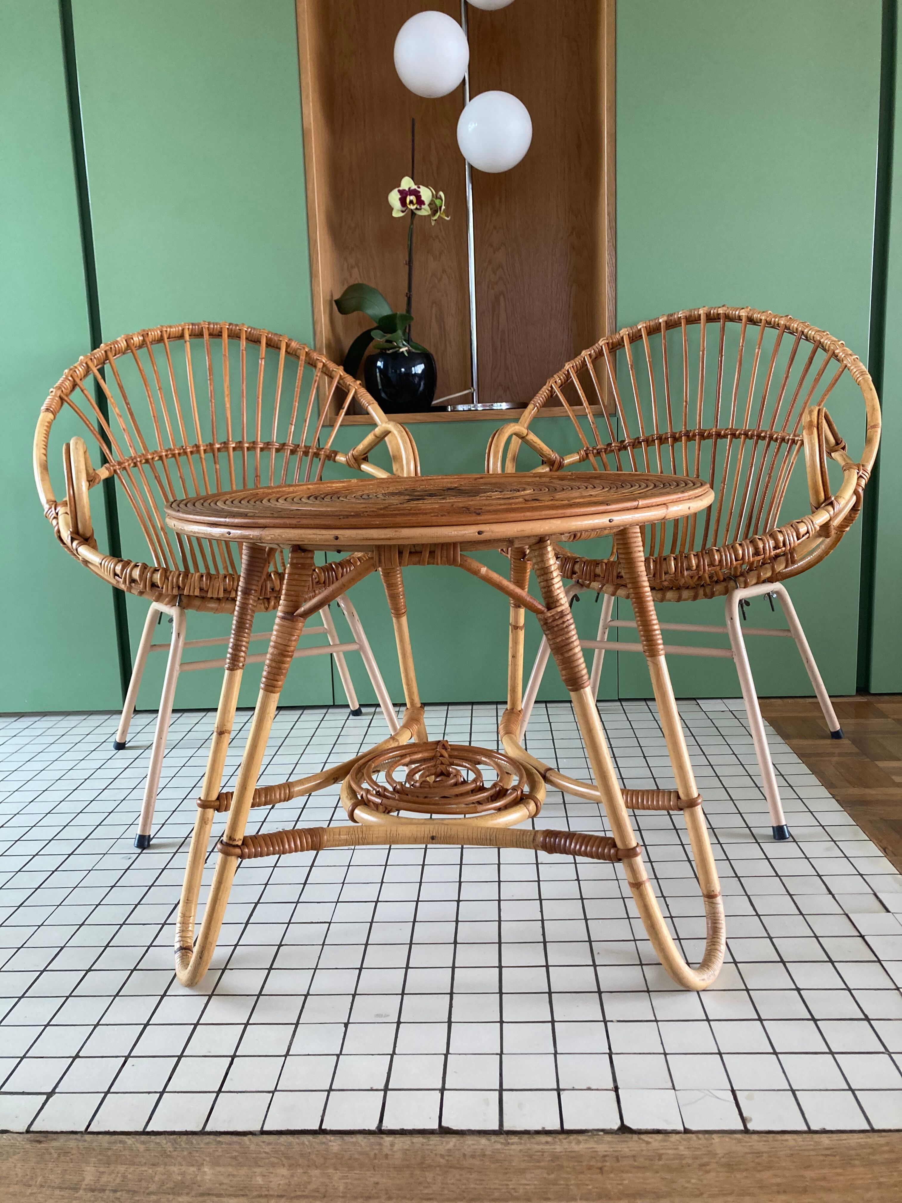 Rattan garden furniture