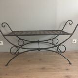 Wrought iron bench