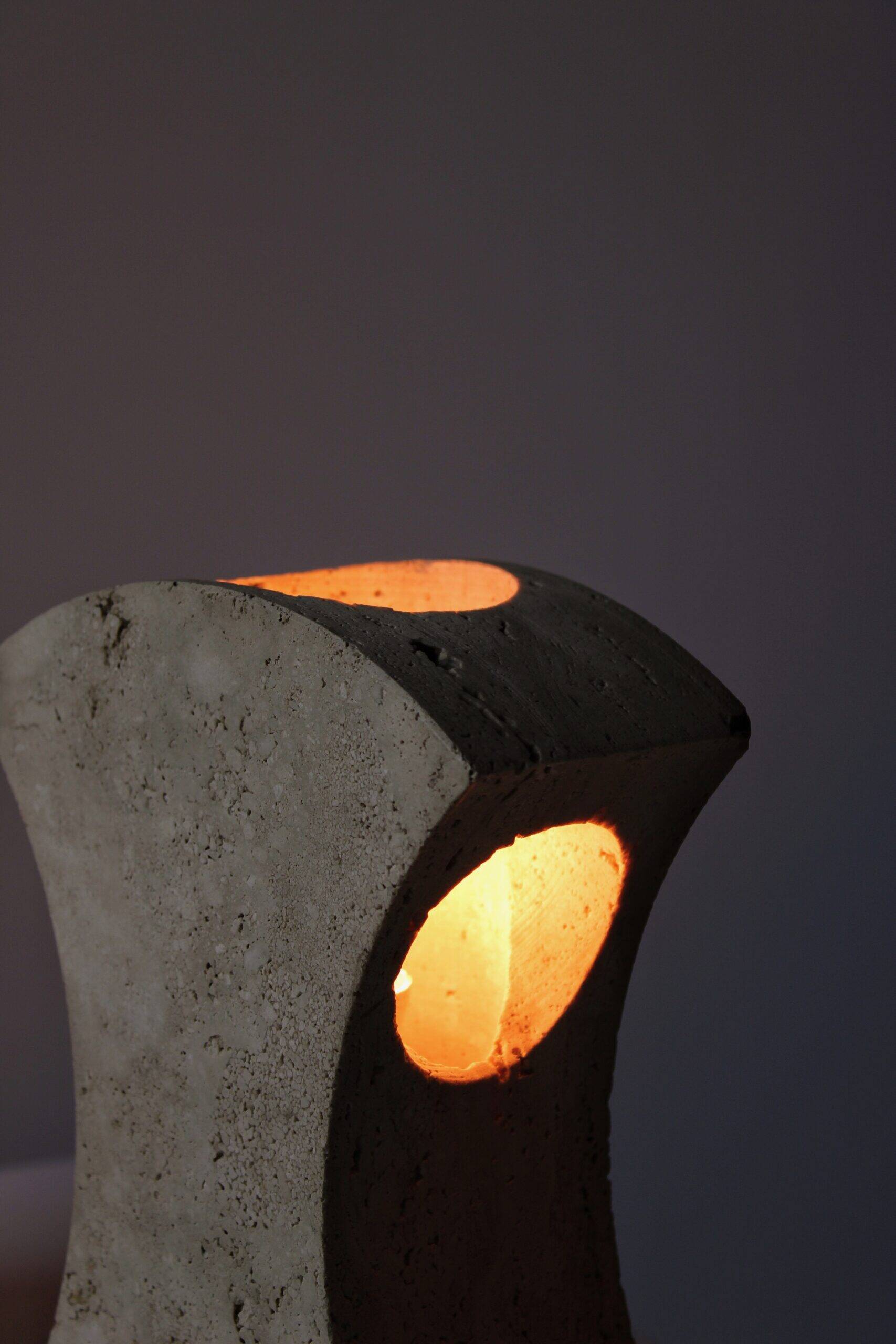 Travertine table lamps by Giuliano Cesari & Enrico Panzeri for Nucleo Sormani, 1971