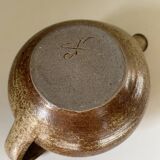 Théière en grès signée vintage années 60
