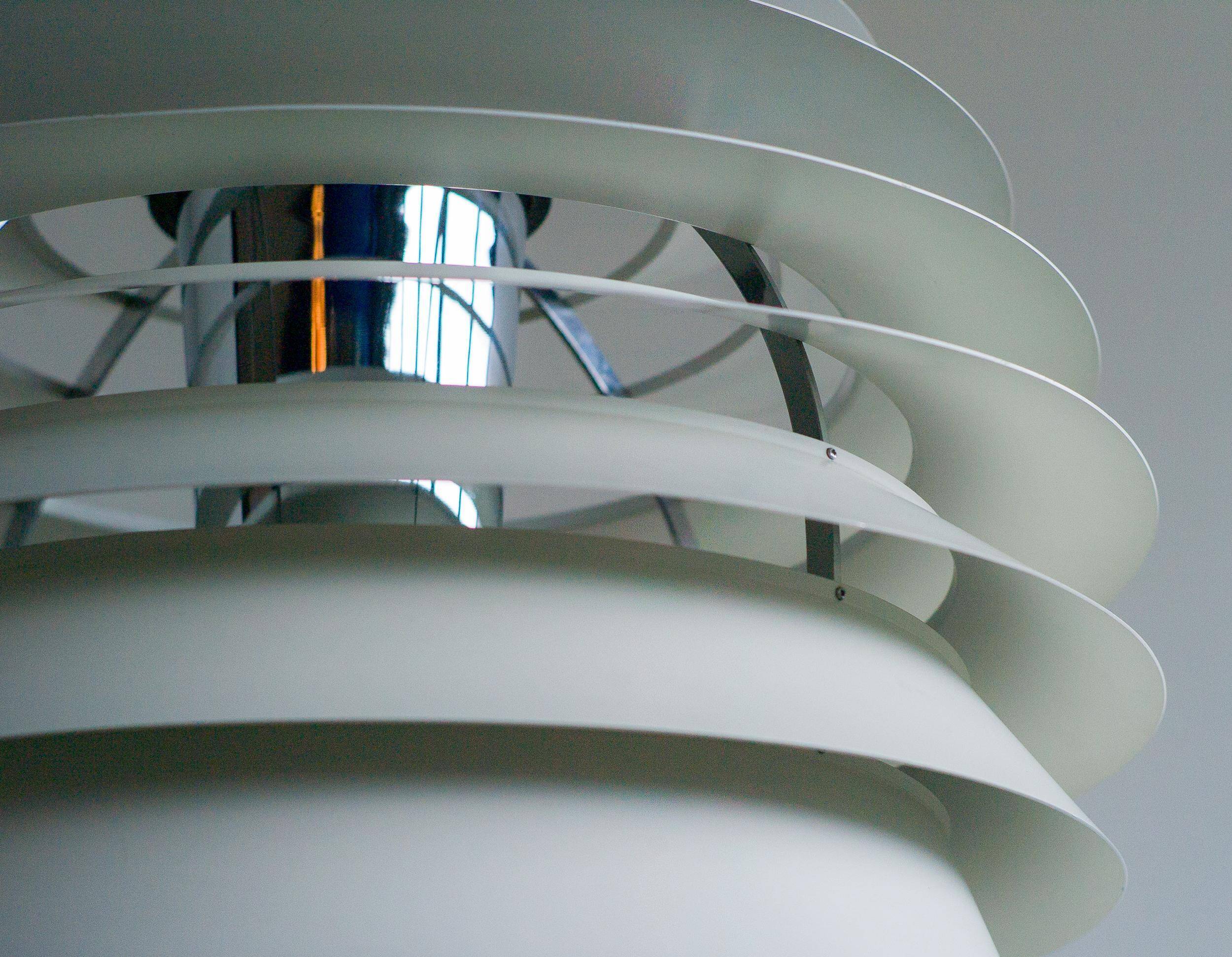 Large pendants from the early last century from the Louvre by Poul Henningsen for Louis Poulsen, 1962.