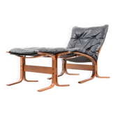 Fauteuil et repose-pieds par Ingmar Relling pour Westnofa