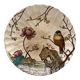 Antique polychrome ironstone plate with bird motif "Aquatic" SF&co