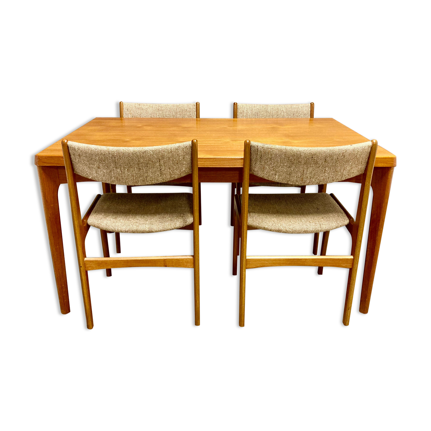 Set table and chairs Scandinavian design 1950.