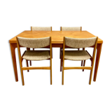 Set table and chairs Scandinavian design 1950.