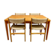 Set table and chairs Scandinavian design 1950.