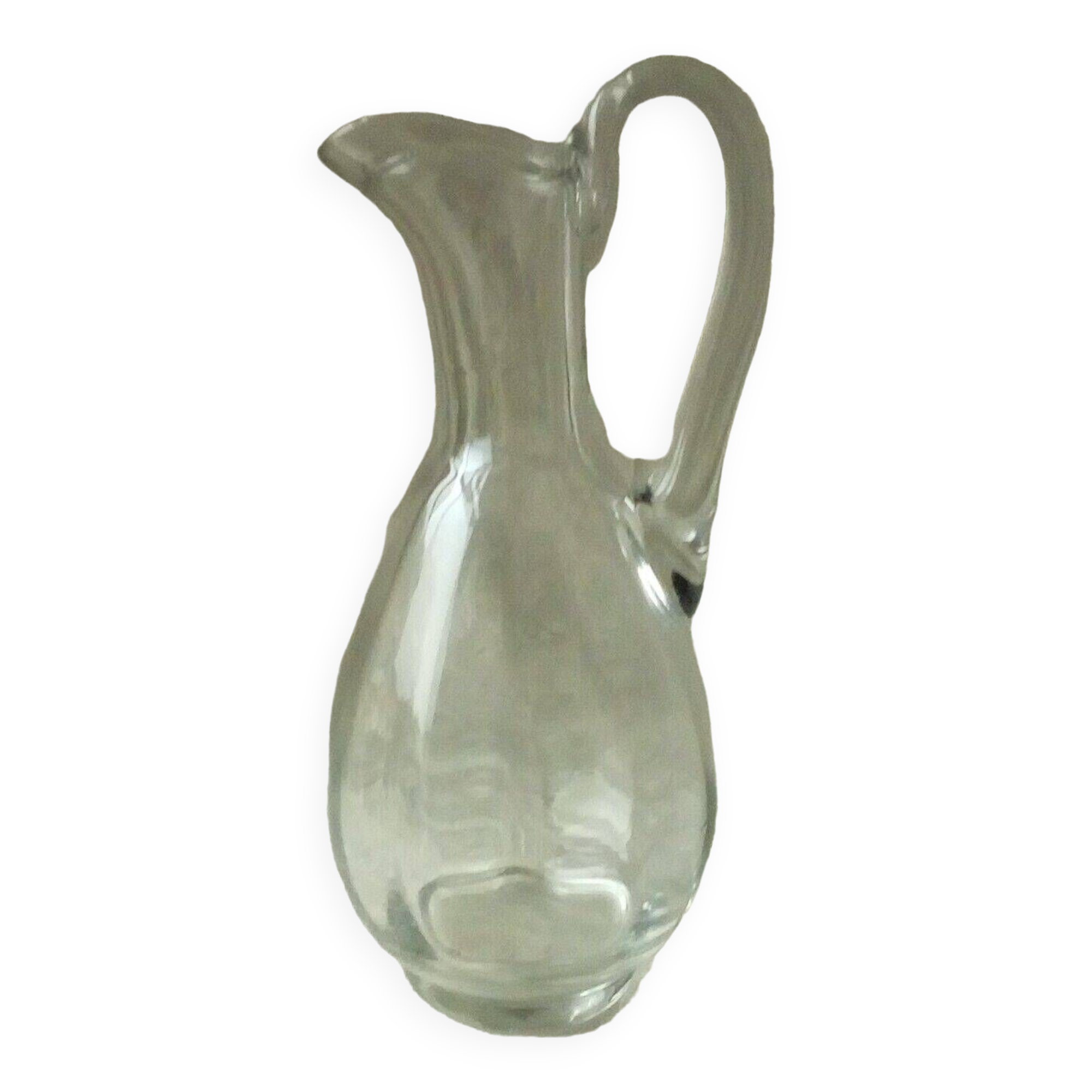 EWATER PITCHER CARAFE IN THICK GLASS WITH CUT-SIDE EFFECT