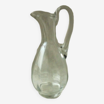 EWATER PITCHER CARAFE IN THICK GLASS CUT EFFECT