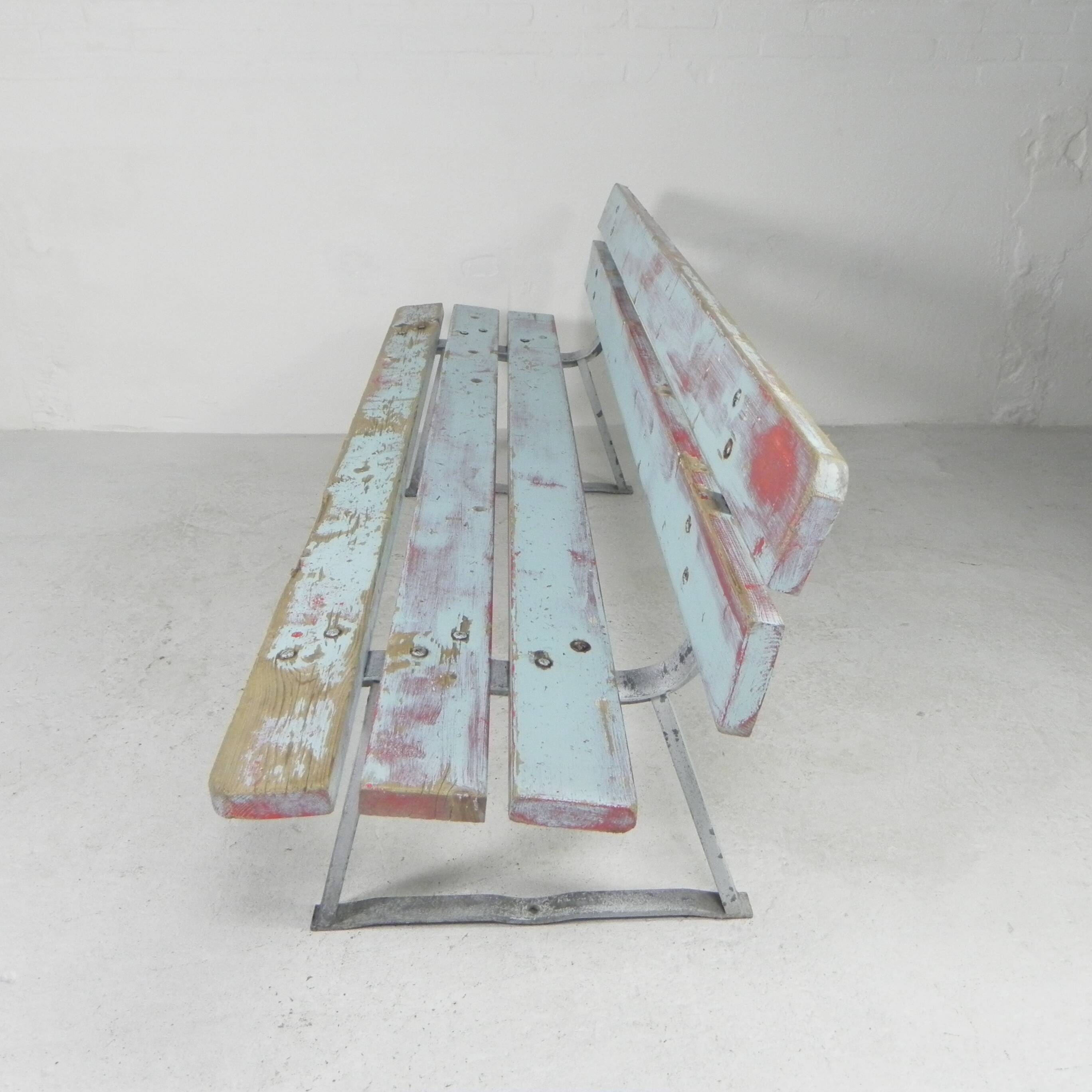 Tough, industrial sofa, 2 meters long, 1960s