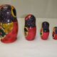 Poupees russes en bois matriochka decor de fleurs