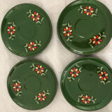 Set with coffee maker sugar milk pot and vintage Winterling plates