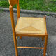 Paire de chaises en bois et paille – années 50-60
