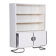 Bauhaus White Chrome-Plated Steel & Lacquered Wood Cabinet attributed to Vichr, 1930s