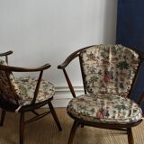 Vintage Ercol Buckingham armchairs