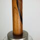 Scandinavian suspension made of moulded glass and teak, 1960s.