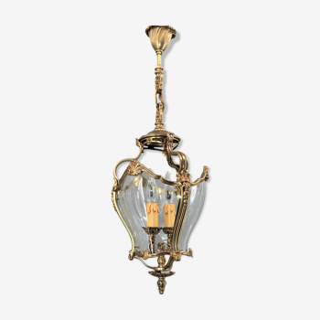 Bronze chandelier and domed glass