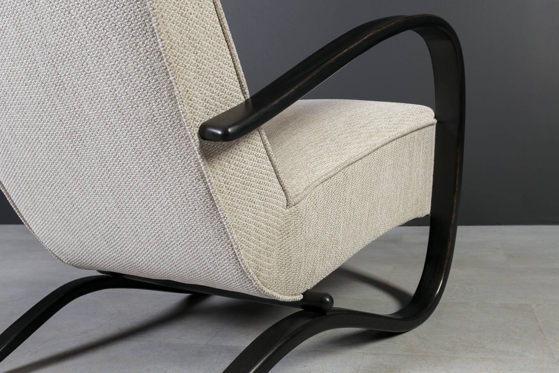 Set of two Art Deco Armchairs by J. Halabala, Model H269, 1930s