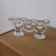 Large glass candle holder by Staffan Gellerstedt | Pukeberg Glasbruk | Sweden