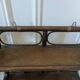 Pair of rattan shelves