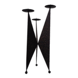 Brutalist German Iron Candleholder, 1960s