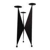 Brutalist German Iron Candleholder, 1960s