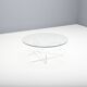 Table basse graphique en lucite et verre, Italie 1970