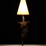 Robert Kostka Brass handmade Table lamp 1980s France