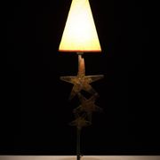 Lampe de table faite main en laiton Robert Kostka 1980 France