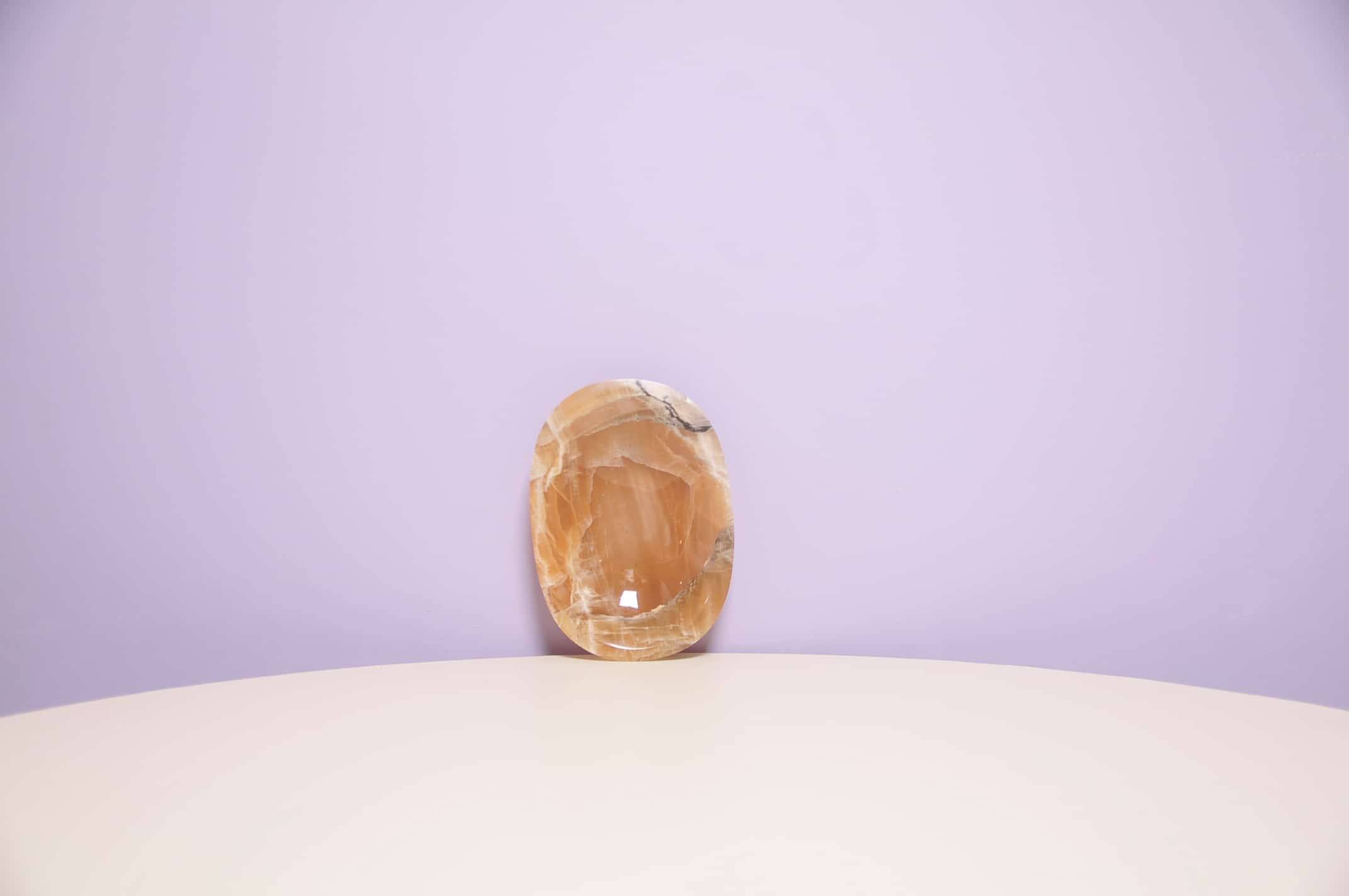 Vide poche, bol en marbre rose
