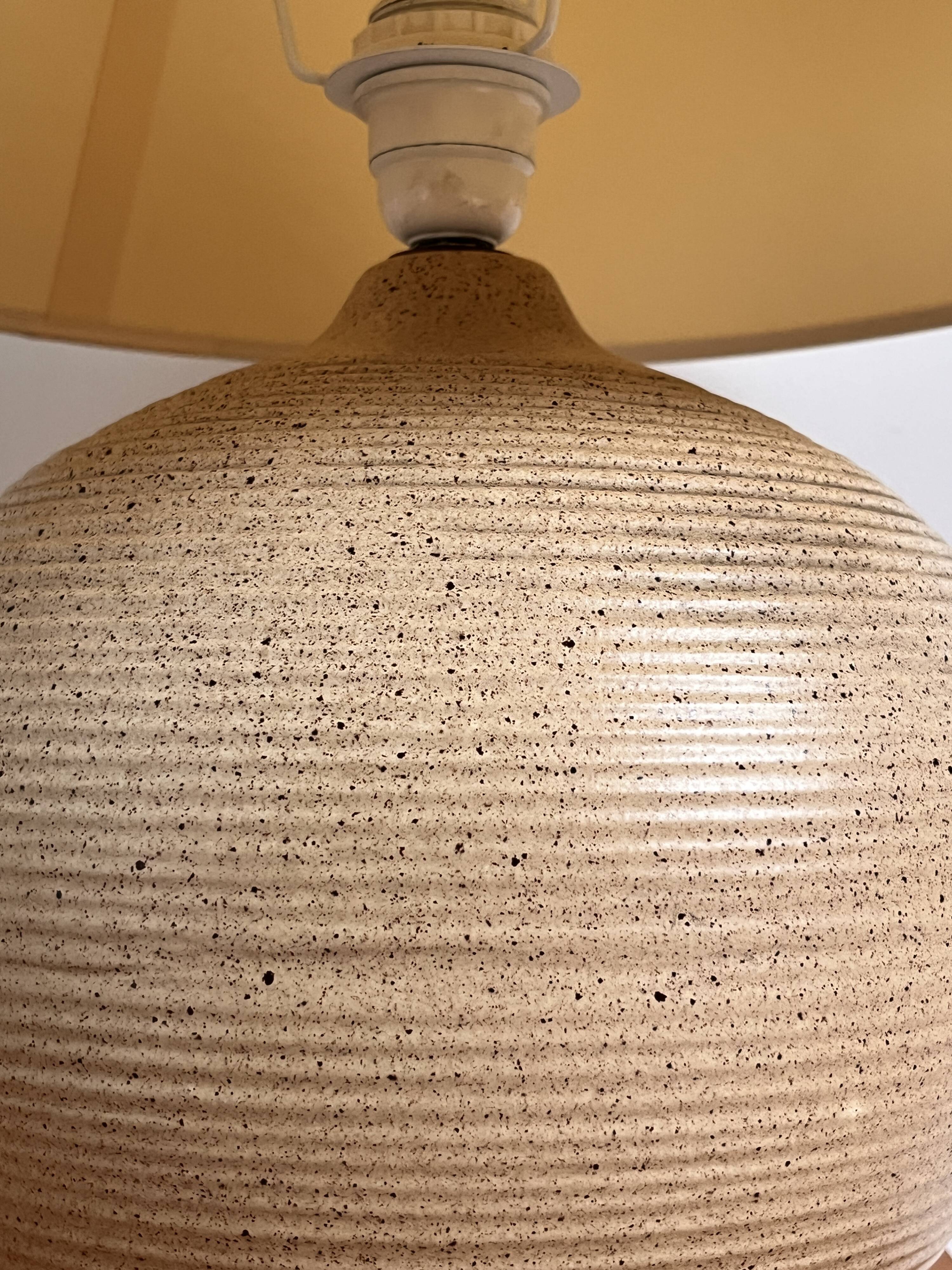 Vintage stoneware lamp