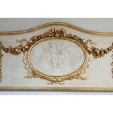 Top of door decorative paneau gilded wood