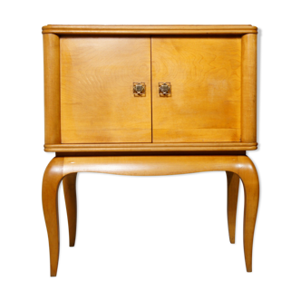 Bedside curved feet in blond wood