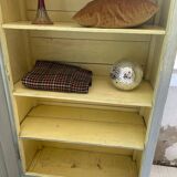 Blue patinated cap cabinet