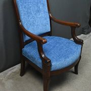 Pair of mahogany armchairs, Restoration period – early 19th century