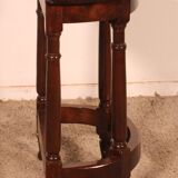 walnut side table in high period style