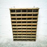 Old wooden sorting locker