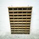 Old wooden sorting locker