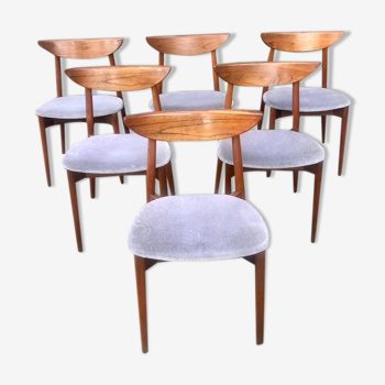 Set of six Harry Ostergaard chairs for Randers Mobelfabrick Denmark 1960