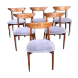 Set of six Harry Ostergaard chairs for Randers Mobelfabrick Denmark 1960
