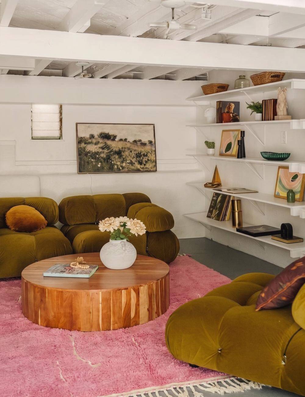 Contemporary Pink Rug - 390 x 290 cm